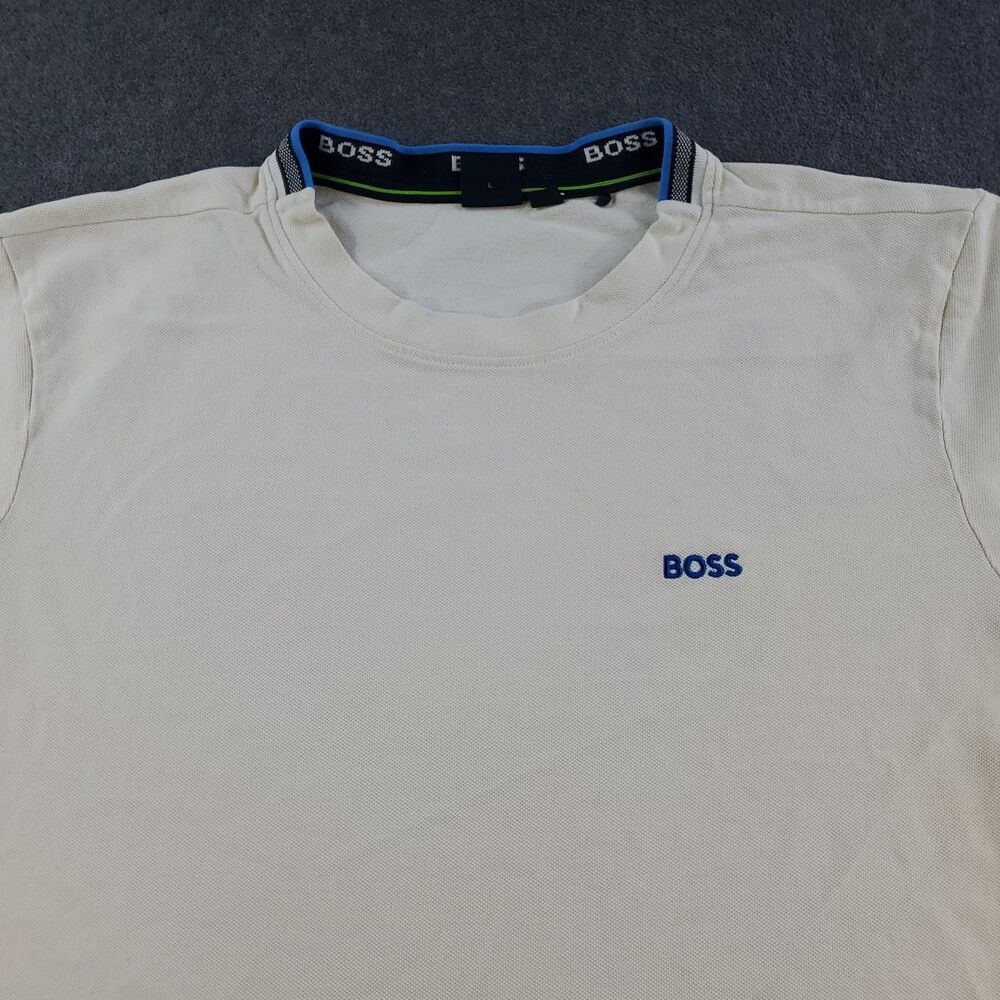 Hugo Boss T-Shirt Men's Size Large Ivory